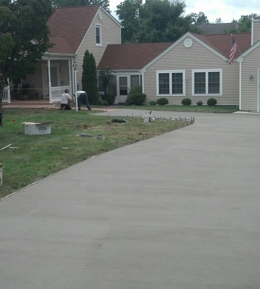 New concrete driveway installed by Pave Patrol